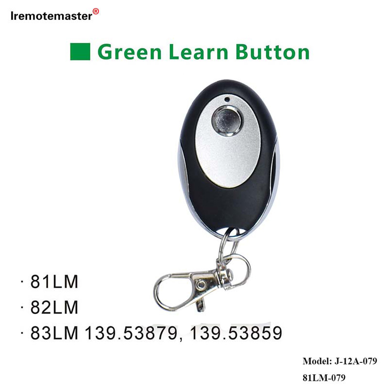 Per 81LM 82LM 83LM Green Learn Button 390MHz Sostituzione telecomando porta cancello